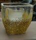 Gold Glitter Glass Candle Holders And Glass Votive Candle Inserts