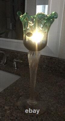 Gorgeous Crystal Murano Glass Table Candle Holder