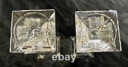 Gorgeous Lot Of 2 Veritas Crystal Candle Holders