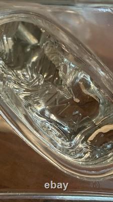 Gorgeous VTG Pair of MMA Candleholders Dolphin Clear Imperial Pressed Glass