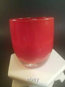 Gorgeous glassybaby Red Votive Candle Holder Baby Love