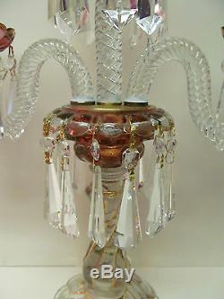 Heavy Swirl Chandelier/candelabra Candle Stick Holder Table Lamp
