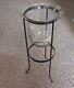 Htf Partylite Seville 3 Wick Wrought Iron Candle Stand Holder Withglass & Candle