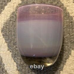 HYACYNTH Glassybaby Hand Blown Glass Candle Holder Sticker Pinks Purples Violet