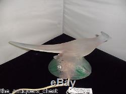 Haley Jewel frosted colored glass pheasant bird table lamp, tea premium 193482