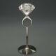 Handmade Crystal Ring Metal Glass Candle Holder Wedding Candlestick Home Decor