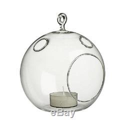 Hanging Clear Glass Votive Candle Holder/Vase Height 5 inches (48pcs) HCH0104