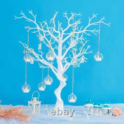 Hanging Glass Globes Orbs Tea Light Candle Holders Fillable with Trinkets for We