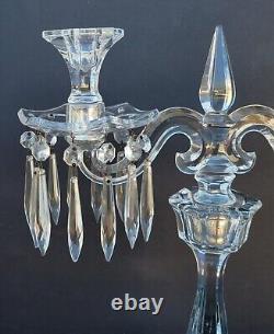 Heisey Patrician 2 Light Candelabra Candle Holder Candlestick Excellent