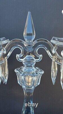 Heisey Patrician 2 Light Candelabra Candle Holder Candlestick Excellent