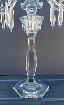 Heisey Patrician 2 Light Candelabra Candle Holder Candlestick Excellent