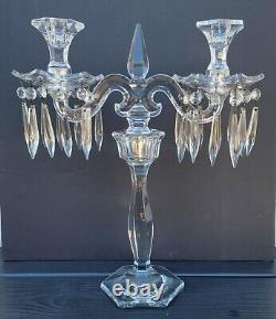 Heisey Patrician 2 Light Candelabra Candle Holder Candlestick Excellent