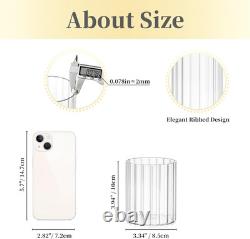 Hewory 24PCS Small Glass Hurricane Candle Holders Bulk Short Clear Cylinder Va
