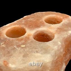 Himalayan Salt Triple Candle Holder Tealight Votive 3T 9W