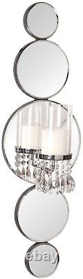 Howard Elliott Mirrored Wall Sconce Accent Piece Candle Holder Home Décor Wall D