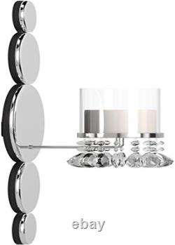 Howard Elliott Mirrored Wall Sconce Accent Piece Candle Holder Home Décor Wall D