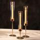 Hurricane Candle Holder For Candlestick 6 Pcs Gold Taper Candlestick Holders