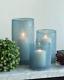 Hurricane Candle Holders For Pillar Glass Sandy Blue Cylinder Vases Table