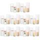 Hurricane Glass Candle Holders 30pcs Cylinder Vases Bulk For Decor