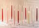 Hurricane Glass Candle Holders- Set Of 36 Candlestick Holders 14 H