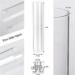 Hurricane Glass Candle Holders- Set of 36 Candlestick Holders 14 H