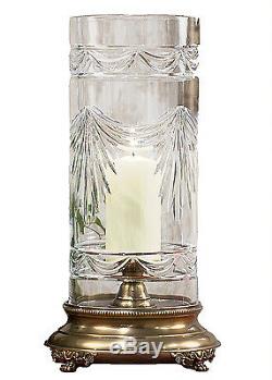 Hurricanes Briarcliff Heath Hurricane Candle Holder With Crystal Shade