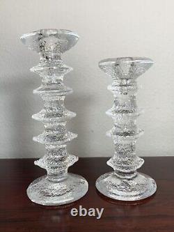 Iittala Festivo Candle Holder Set Pair Marked i Vintage