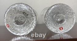 Iittala Festivo Candle Holder Set Pair Marked i Vintage