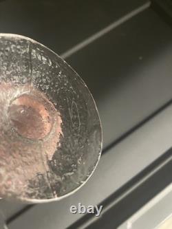 Iittala Festivo Glass Candle Holders Timo Sarpaneva 4 Ring Pair Finland Signed