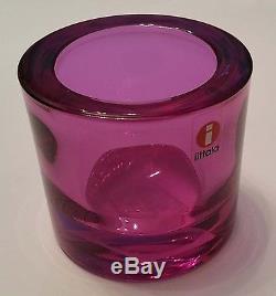 Iittala Marimekko Finland KIVI candle holder Amethyst