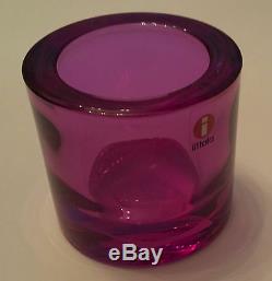 Iittala Marimekko Finland KIVI candle holder Amethyst