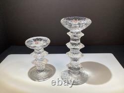 Iittala festivo Glass candle holders MCM Candlesticks 5&7 Finland