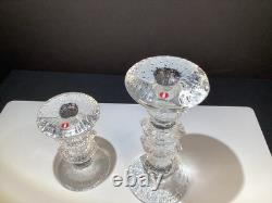 Iittala festivo Glass candle holders MCM Candlesticks 5&7 Finland