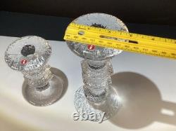 Iittala festivo Glass candle holders MCM Candlesticks 5&7 Finland