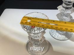 Iittala festivo Glass candle holders MCM Candlesticks 5&7 Finland