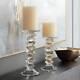 Ilion Gold Glass Candle Holders Set Of 2