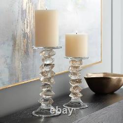 Ilion Gold Glass Candle Holders Set of 2