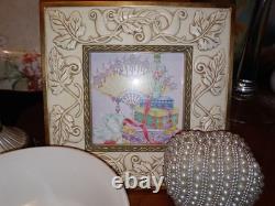 Illumin-Aries Fairy Lamp Hollywood Regency Stand & Champagne Crystal Lamp Shade
