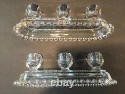 Imperial Candlewick 400/115 3 Lite Candlesticks Pair