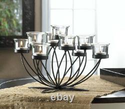 Iron Bloom Candle Centerpiece