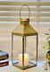 Iron And Glass Lantern And Candle Tealight Holder For Home Office Decor Golden
