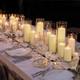 Ivory Pillar Candles & Glass Vases Set For Weddings & Events 12 Pack