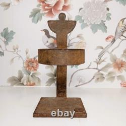 Jan Barboglio Guardian Angel Iron Candle Holder Early Signature Era Retired