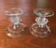 Juliska Candle Holders Handblown Beaded Signed Art Glass Set Of 2 Beautiful