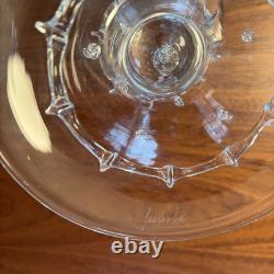 Juliska Candle Holders Handblown Beaded Signed Art Glass Set Of 2 Beautiful