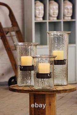 KALALOU Original Glass Large Candle Cylinder in Brown, One Size