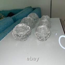 Kosta Boda Candle Holders Vintage Snowball Votive Bundle Of Six Large Small
