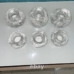 Kosta Boda Candle Holders Vintage Snowball Votive Bundle Of Six Large Small