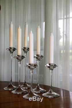Kosta Boda Fanfare Candlesticks Set of 6