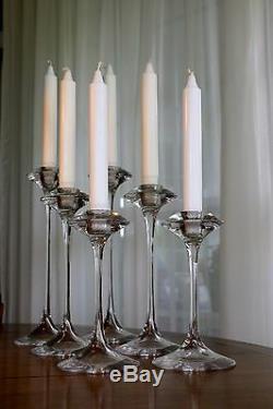 Kosta Boda Fanfare Candlesticks Set of 6